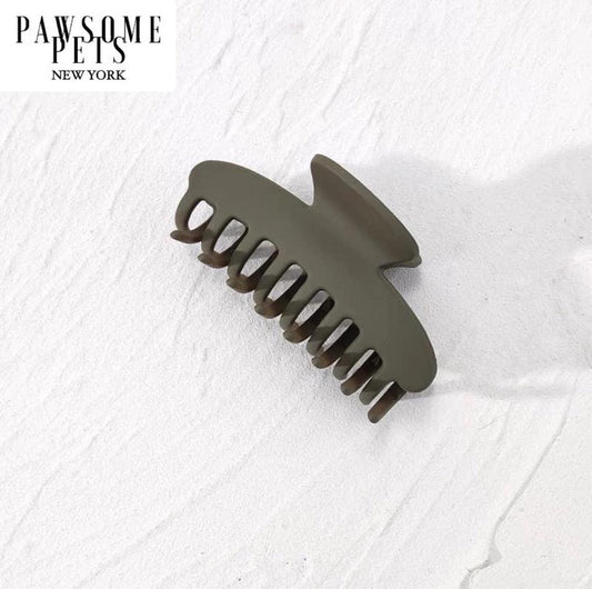 HAIR CLAWS - OLIVE GREEN-0