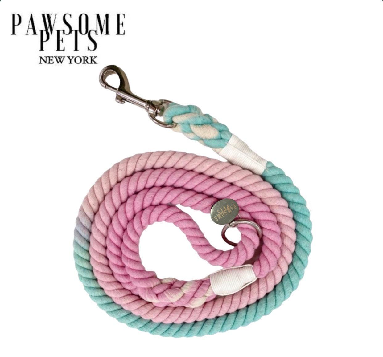 ROPE LEASH - OMBRE MOON BLUE PINK-0