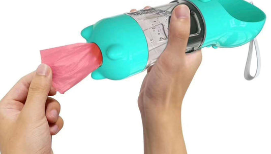 Portable 2 in 1 water bottle for pets-0