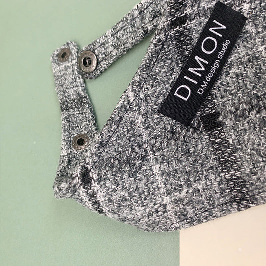 Dark Grey Plain bibs-1