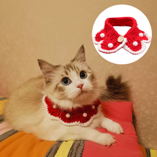 Handmade red collars-1