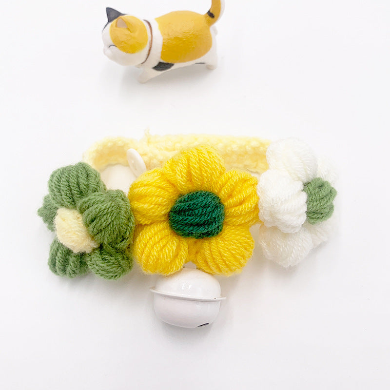 Handmade Floral collars with bell-4