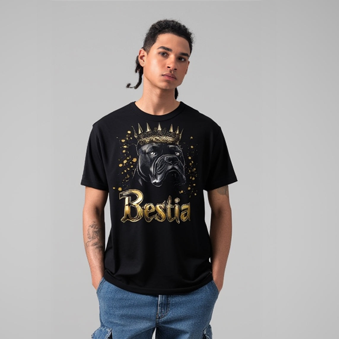 Cane Corso T-shirt Black V4-2