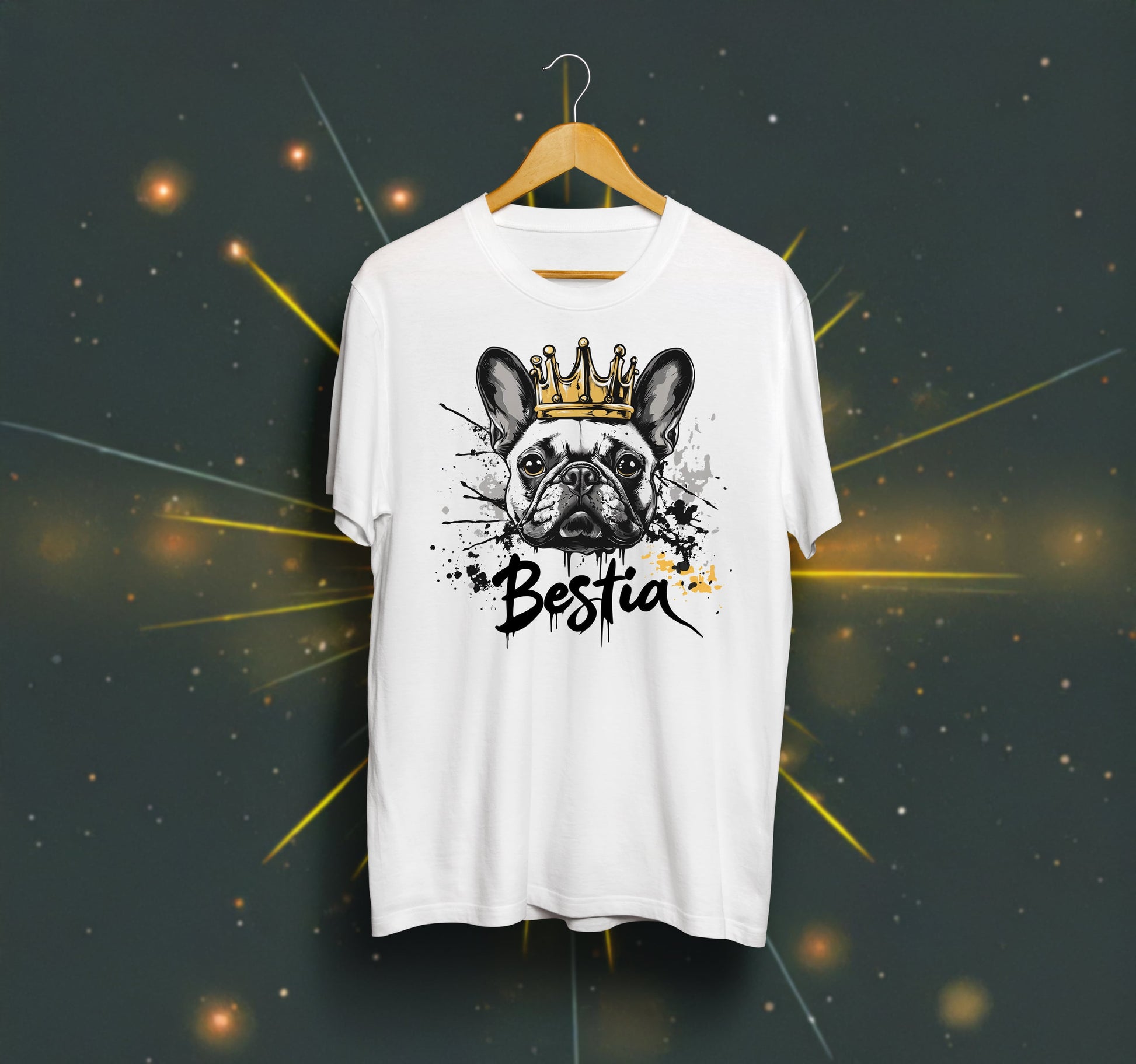 French Bulldog T-shirt White-0