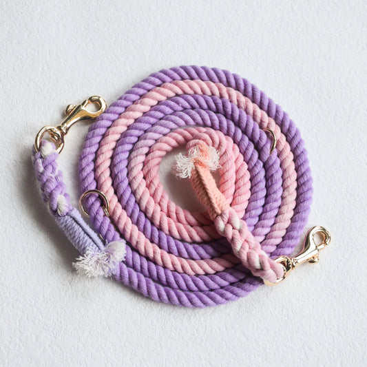 HANDS FREE DOG ROPE LEASH - ROSY GARDEN-0