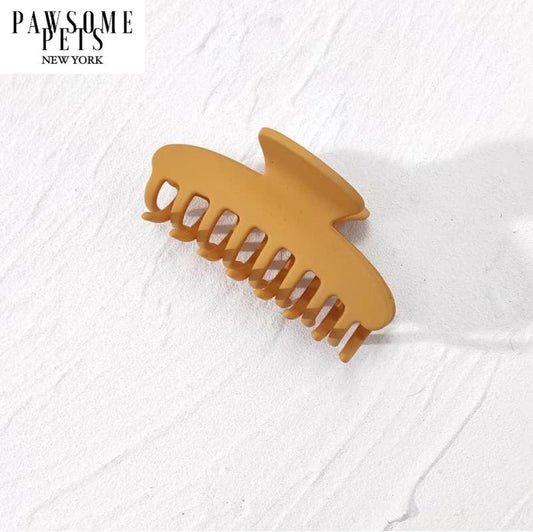 HAIR CLAWS - MUSTARD-0