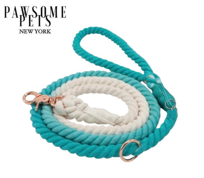 ROPE LEASH - OMBRE TEAL-0