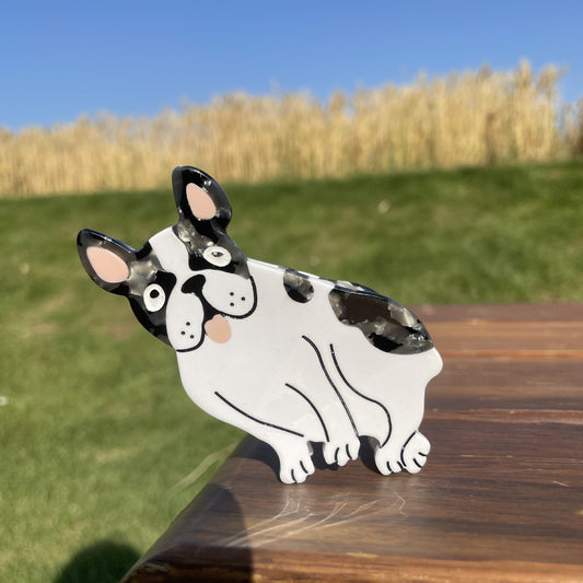 PAWSOME PETS NEW YORK Hand-painted Dog Breed Claw Hair Clip #15 | Eco-Friendly-0