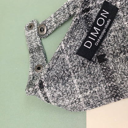 Dark Grey Plain bibs-1