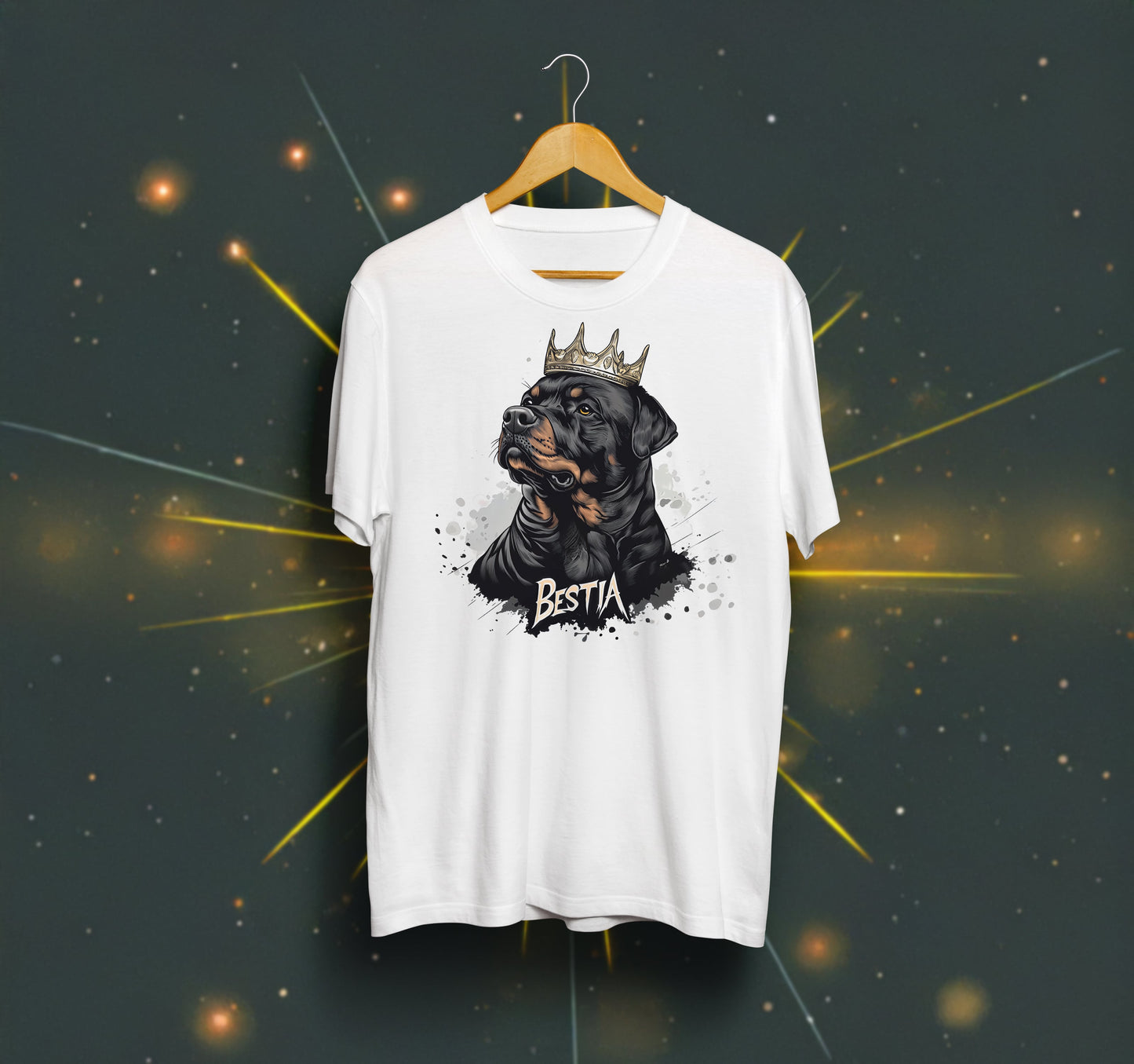 Rottweiler T-shirt White-0
