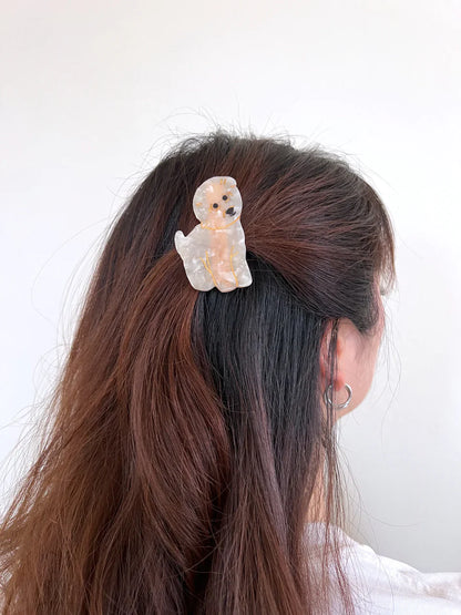 PAWSOME PETS NEW YORK Hand-painted Dog Breed Claw Hair Clip #11 | Eco-Friendly-3