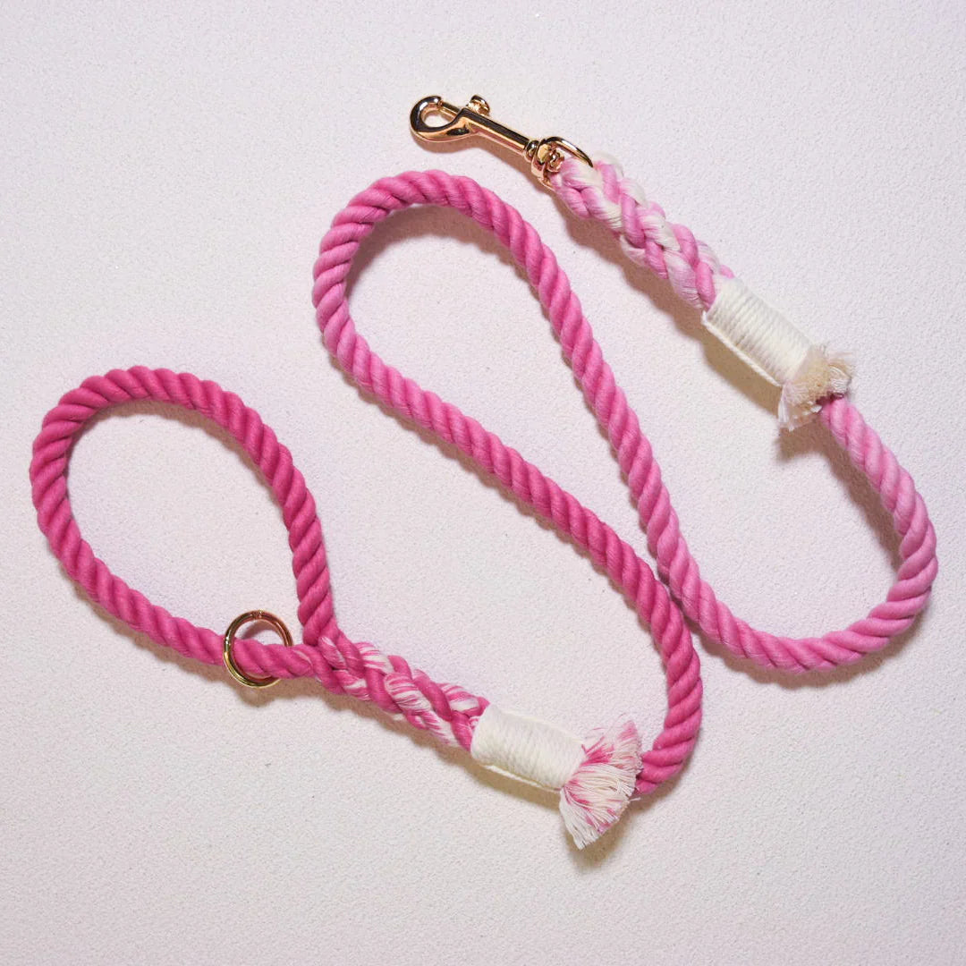 ROPE LEASH - HOT PINK-0