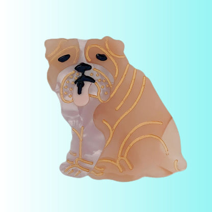 PAWSOME PETS NEW YORK Hand-painted Dog Breed Claw Hair Clip #21 | Eco-Friendly-0