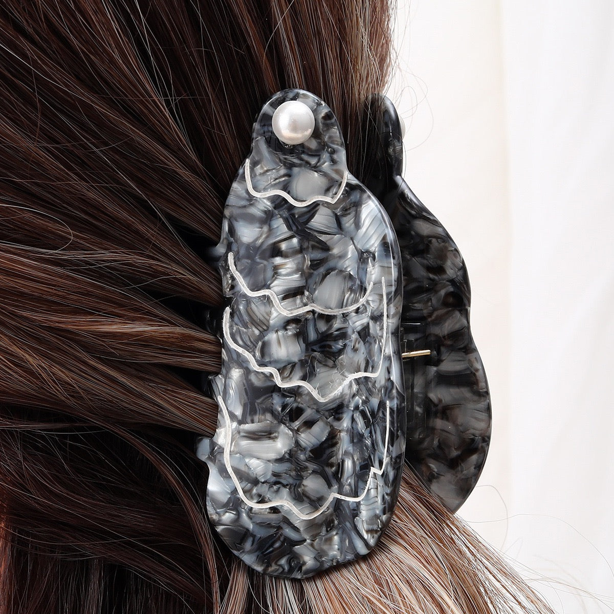 PAWSOME PETS NEW YORK Hand-painted OCEAN Claw Hair Clip #4 | Eco-Friendly-0