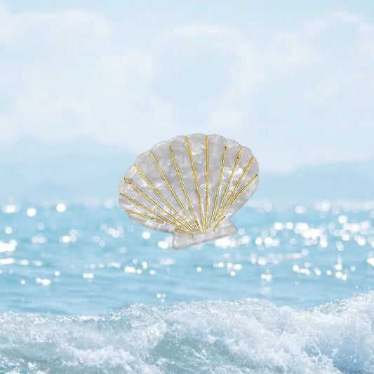 PAWSOME PETS NEW YORK Hand-painted OCEAN Claw Hair Clip #30 | Eco-Friendly-0