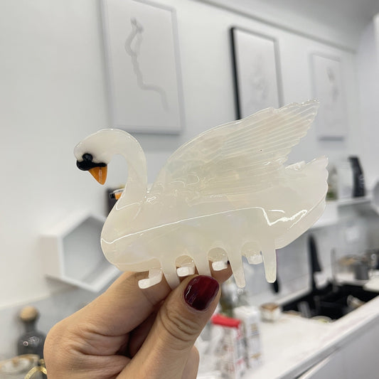 PAWSOME PETS NEW YORK Hand-painted BIRDS Claw Hair Clip #15 | Eco-Friendly-1