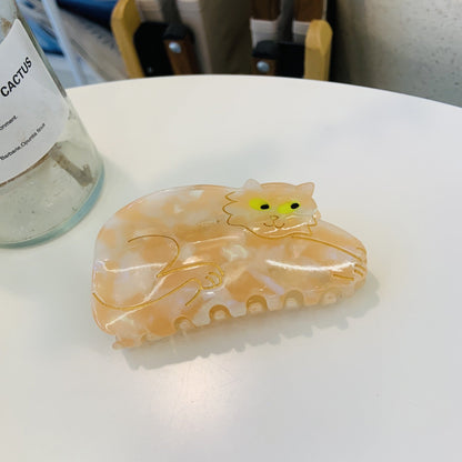 PAWSOME PETS NEW YORK Hand-painted Cat Large Claw NEW COLLECTION Hair Clip #4 | Eco-Friendly-3