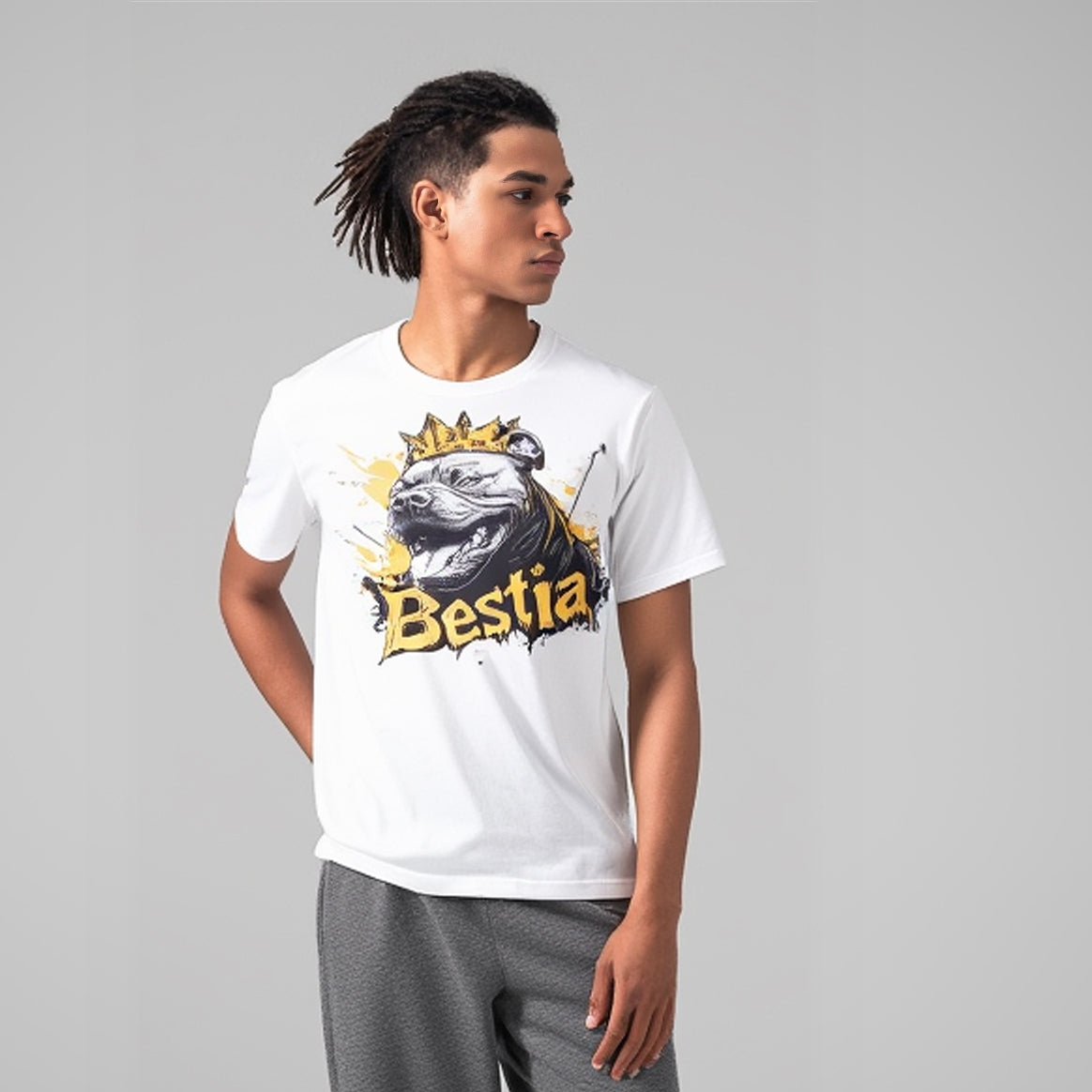 Pitbull T-shirt White-2