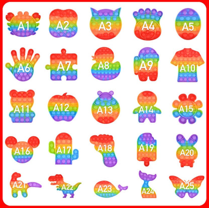 {Hot Sales}Jumbo Pop Fidget Sensory-Super Rainbow Collection-1